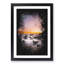 Moon Above The Beach Paint Splash - Picture Frame Graphic Art-56922900-56922903