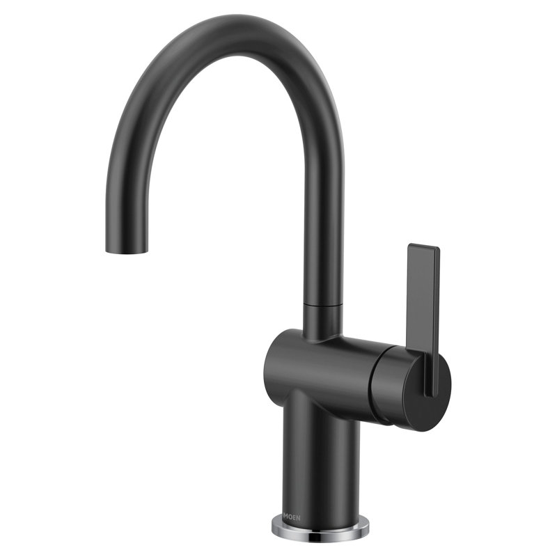 Cia One-Handle High Arc Bar Faucet, Matte Black
