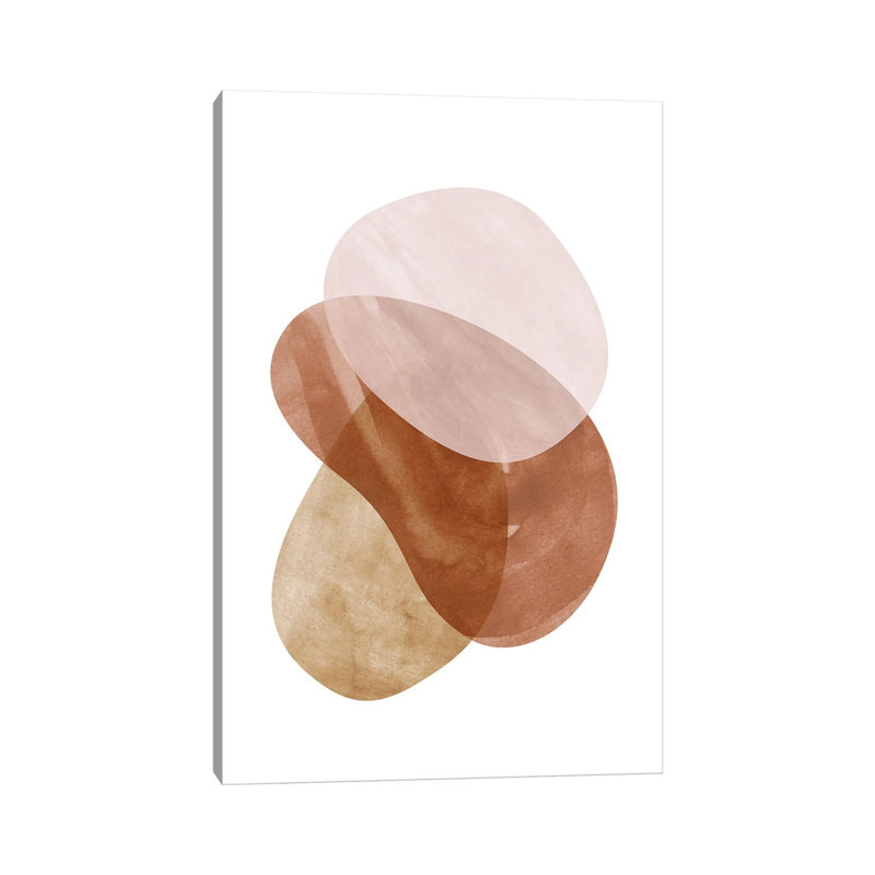 Abstraction In Warm Colours II by Nouveau Prints - Wrapped Canvas Gallery-Wrapped Canvas Giclée, 20.32 cm H x 30.48 cm W