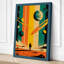 Desert Under Stars Retro - Wrapped Canvas-2102048485-2102048492