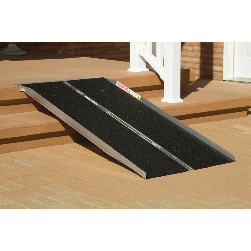 Prairie View Industries Metal Foldable Portable Ramp, 5' L