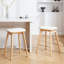 Tabourets 26 "en bois massif sans dossier, tabourets de bar à hauteur de comptoir (ensemble de 2)-676556599-676556595