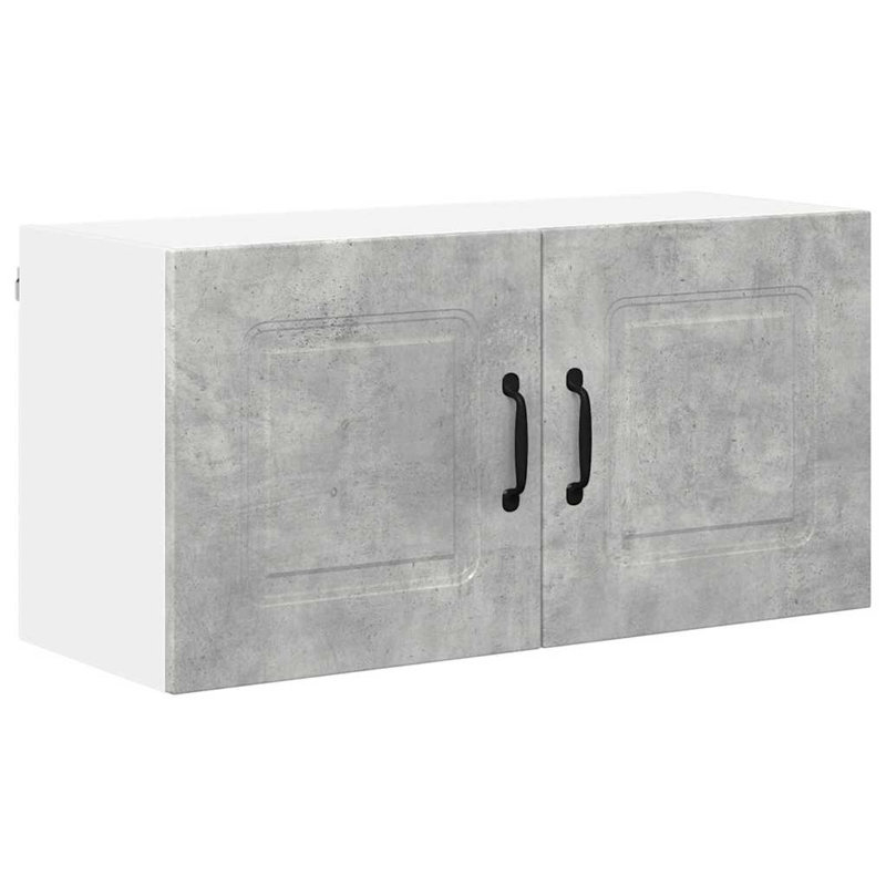 Vidaxl Kitchen Wall Cabinet With Shelf Grey Sonoma 80 X 31 X 40 Cm, 40cm H x 80cm W x 31cm D, Concrete Grey