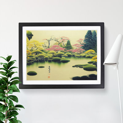 Japanese Garden Pond Vol.6 - Single Picture Frame Painting
