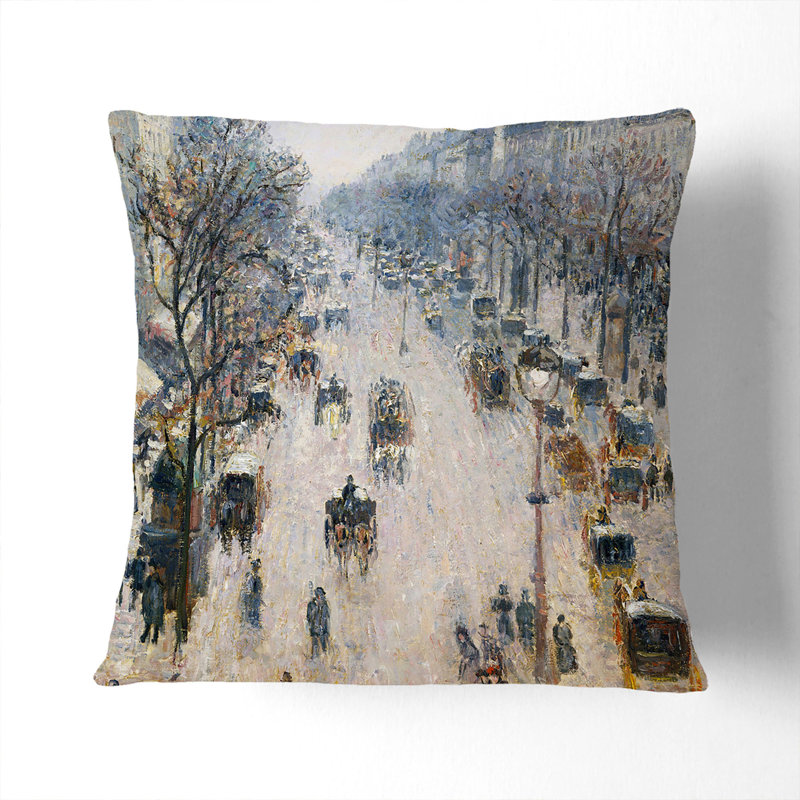 Boulevard Montmartre Vol.2 Square Throw Cushion, 40cm H x 40cm W x 15cm D