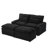 Pacheco Grey Upholstered Sleeper Sectional Chaise Sofa-34816077
