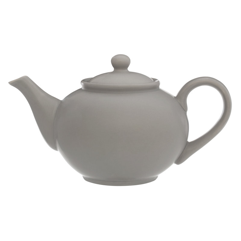 Wayfair Basics™ 1.3ml Solid Colour Teapot, Matte Grey