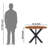 Round Solid Wood Top with Iron Base Dining Table