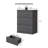 Modern Fluted 3-Drawer Dresser With Pop - Up Design-986991457