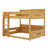 Queen Over Queen Bunk Bed With Storage Shelves & USB Ports-1180220548