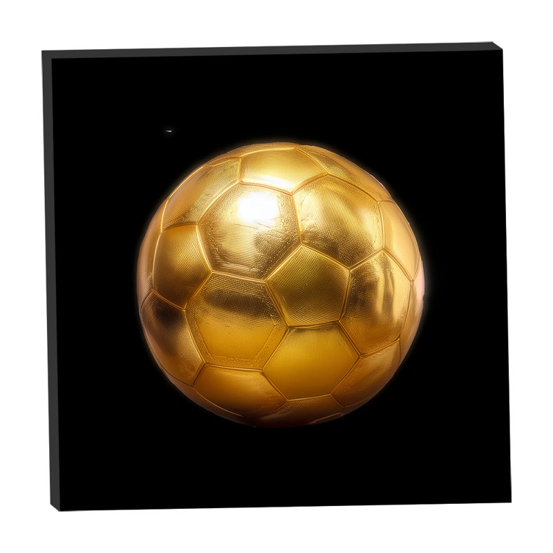 Ballon de soccer doré 20x20