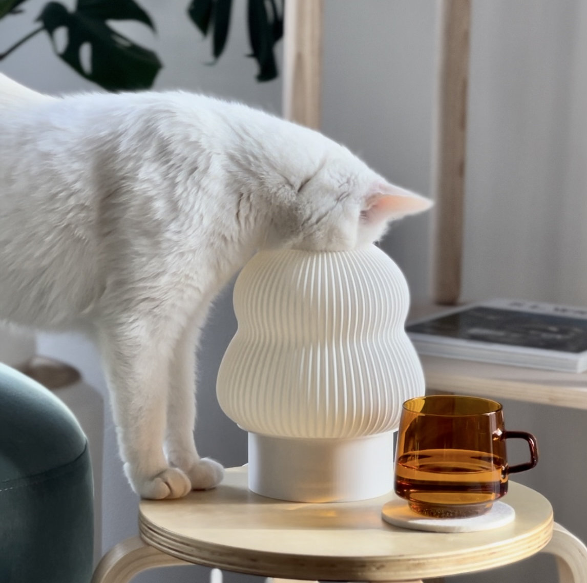 Poly White Novelty Lamp