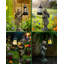 Statues décoratives de lapin solaires pour jardin - Idée cadeau d'anniversaire pour maman - Décoration pour la maison, le jardin, la pelouse, le porche, la terrasse ou le balcon