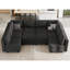 Ensemble de canapé modulaire surdimensionné en forme de U avec siège de rangement et grand canapé convertible Neemi-256618516