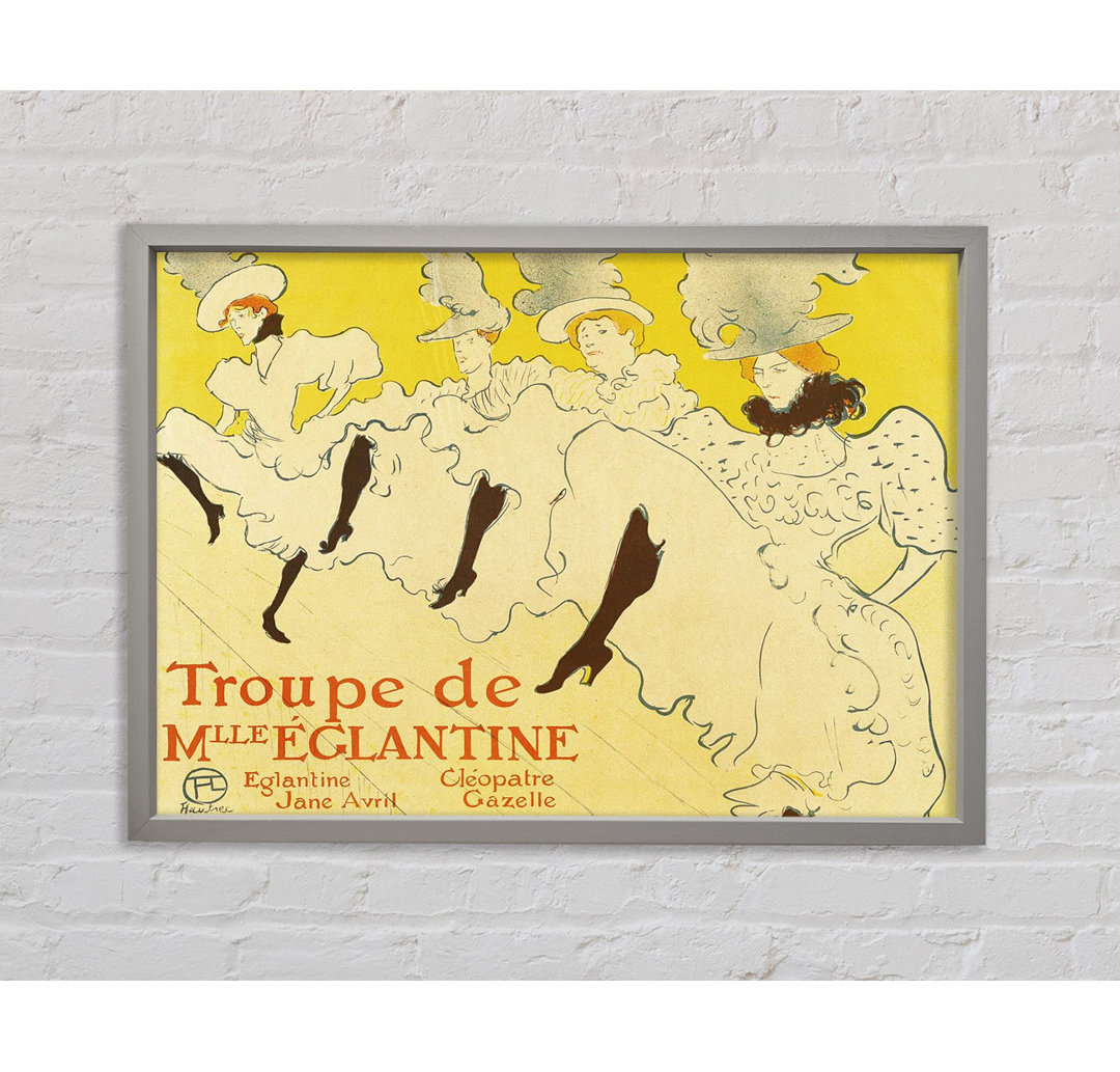 Toulouse Lautrec La Troup De Mlle Elegant Poster 1895 Gerahmter Druck