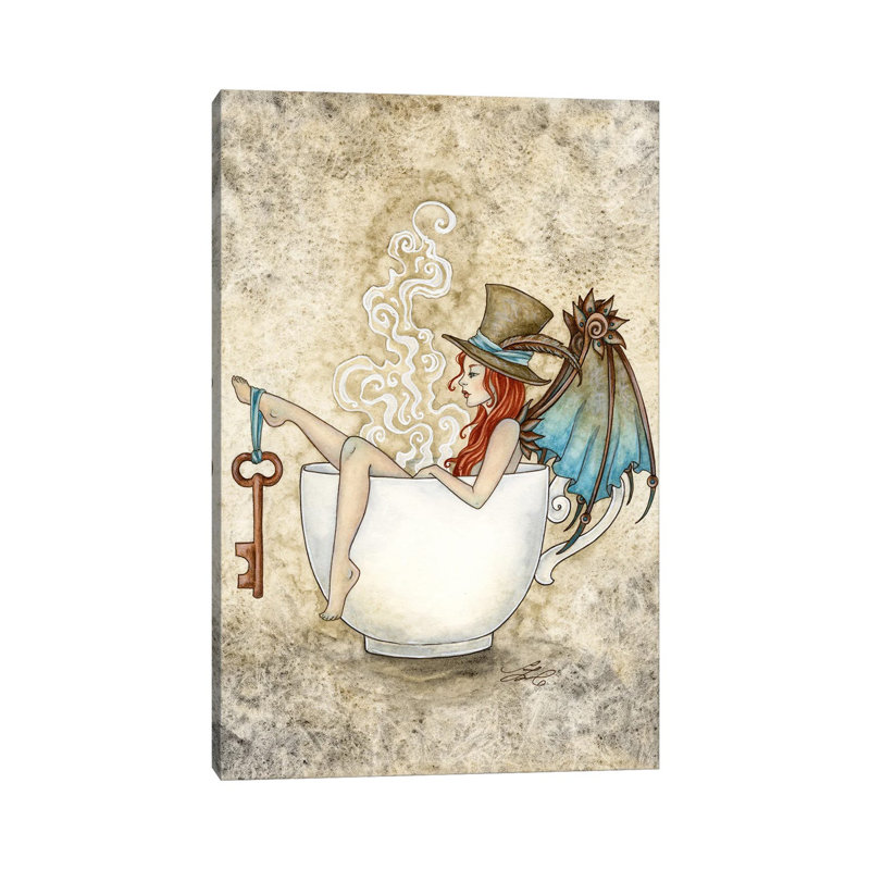 Steam Bath, 18" H x 12" W x 1.5" D, No Mat, Wrapped Canvas