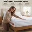 Microfiber 30cm Deep Pocket Fitted Sheet, Soft Breathable Wrinkle-Resistant Bed Sheet-1842541553-1842136025