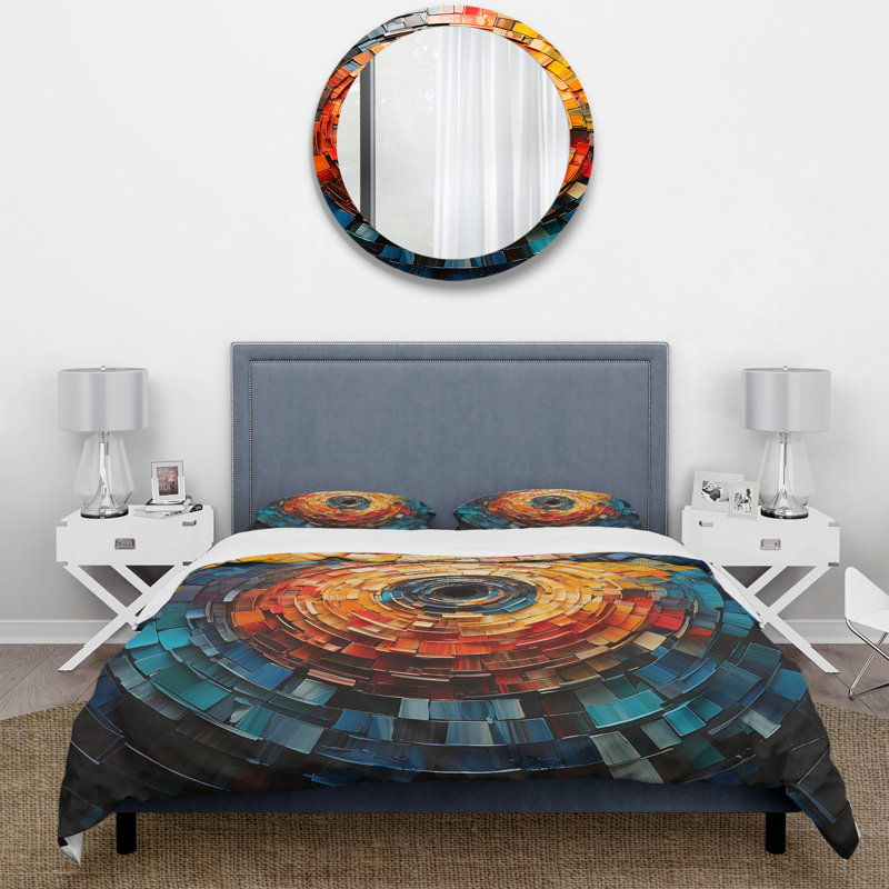 Ensemble de housse de couette Colorful, Housse de couette pour grand lit et 2 taies décor