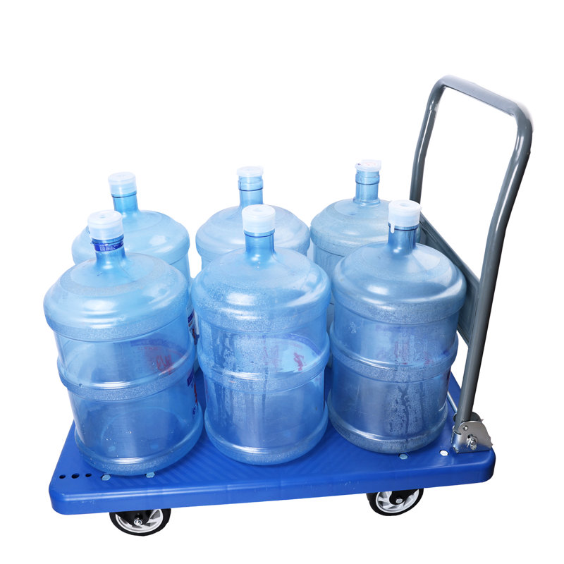 Chariot de plate-forme pliable amélioré - capacité de 660 lb avec roulettes maniables pour les projets à la maison