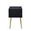 Black & Gold Finish End Table