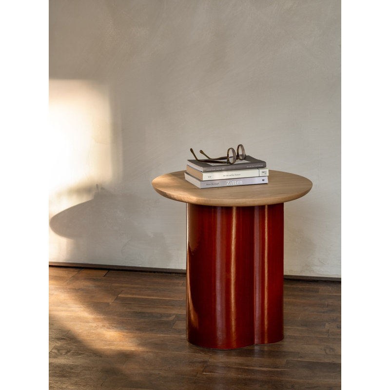 Arvin End Table, Maroon