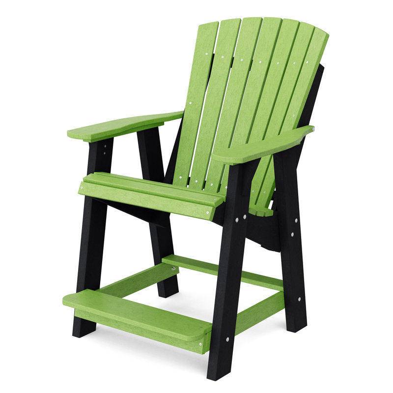 Chaise haute Adirondack Heritage, Vert lime / Noir