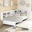 Lit de jour en bois avec lit simple-535192095