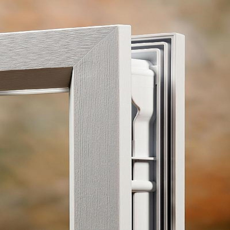 Porte d'entrée avant en fibre de verre Spotlight Smooth Spotlight, H 80 po x l 30 po x P 1,75 po, Ouverture vers la gauche