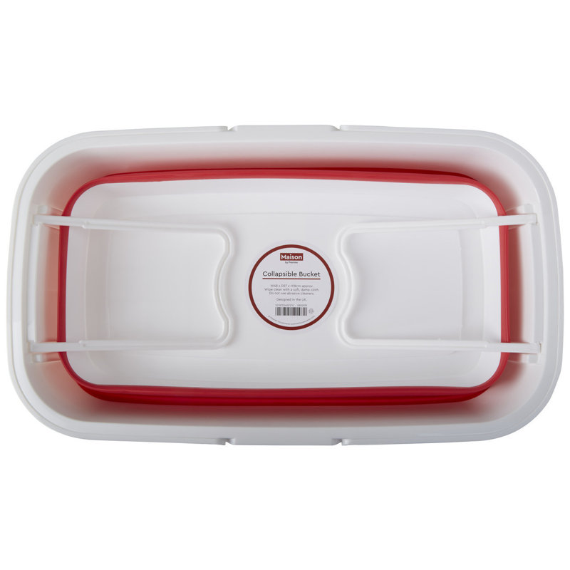 House Of Hampton Plastic Decorative Basket, Red