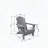 HDPE Folding Adirondack Chair with Integrated Cup Holder