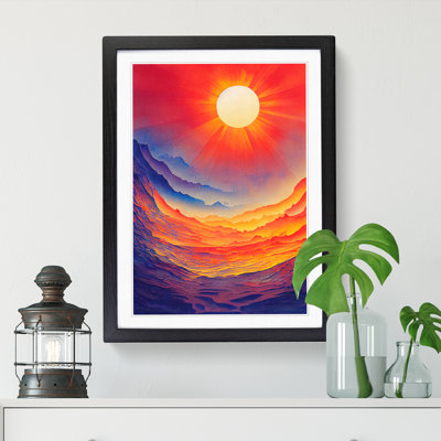 Watercolour Sun Vol.1 - Single Picture Frame Print