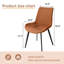 Josman Faux Leather Upholstered Dining Chair with Steel Legs -52703549-23872856