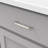 Cottage Collection Handle Pull - 3-3/4" Center to Center Cabinet Pull Satin Nickel - Farmhouse Hardware for Drawers & Cabinets (Set of 1)-91038635-129083064-129083066