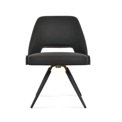 Chaise d'appoint pivotante carotte Marash