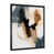 Impression noire sur toile encadrée