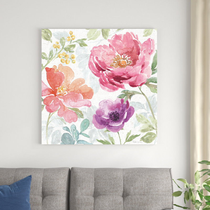 Printemps Bloom III, H 36 po x l 36 po