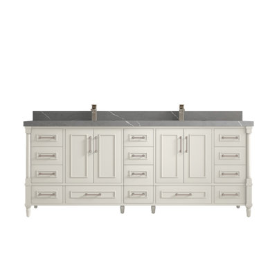 Ensemble de meuble-lavabo double 84 po Aberdeen