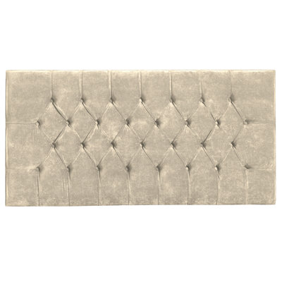 Nicolette Upholstered Velvet Panel Headboard