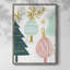 «Christmas Holiday Art CCLXVII», reproduction d'art encadrée - bois massif