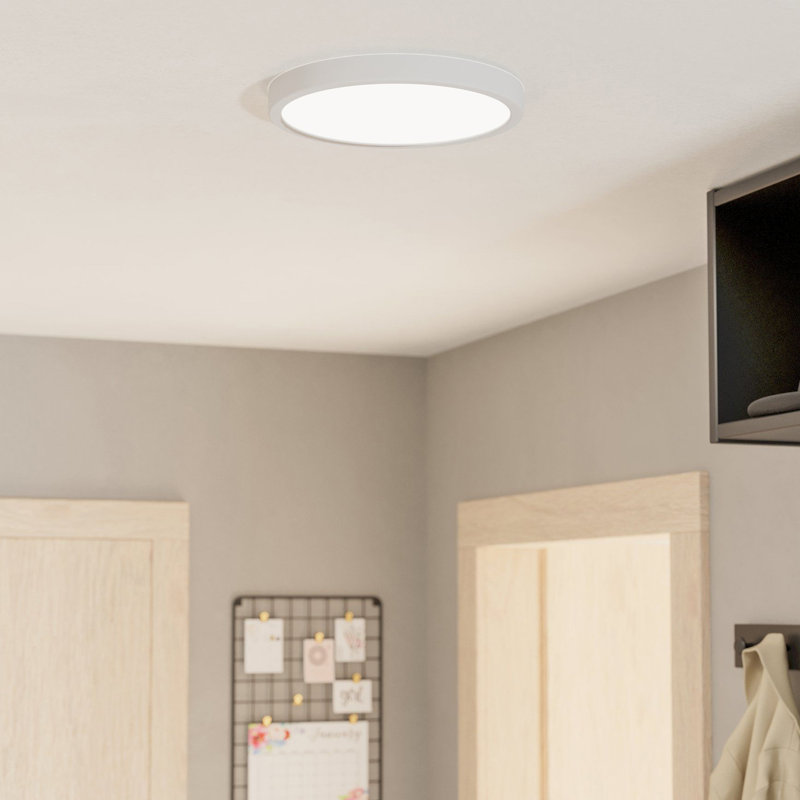 Denean LED Flush Mount, White