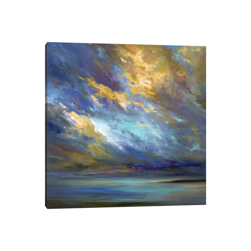 Coastal Clouds by Sheila Finch - Wrapped Canvas Painting, 66.04 cm H x 66.04 cm W x 1.91 cm D