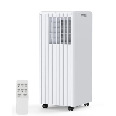 Silent Compact Design Portable AC with 3-in-1 Mode, Remote Control & Window Kit for Bedrooms & Apartments, 8000 BTU (ASHRAE) / 5,000 BTU (DOE) Delivers Efficient Cooling Up to 350 Sq Ft
