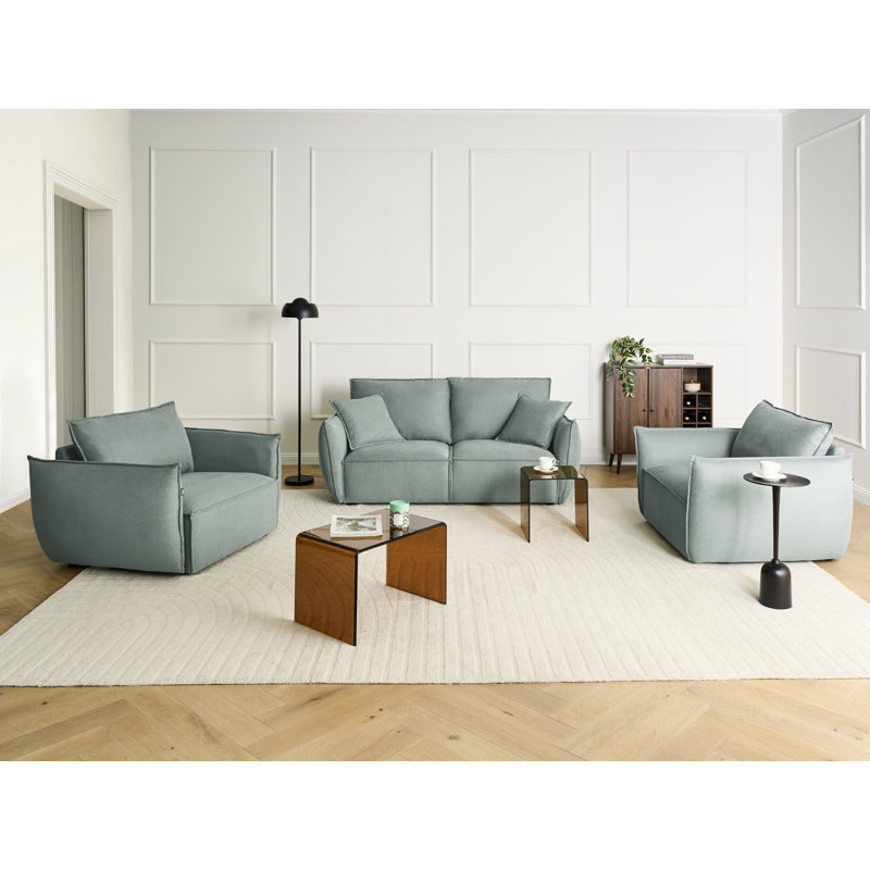 Stilla 3 - Piece Living Room Set, Light Green