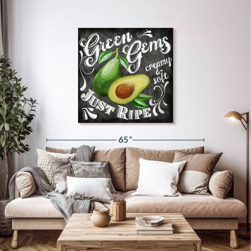 Yarlin Chalkboard Avocado, 39" H x 39" W
