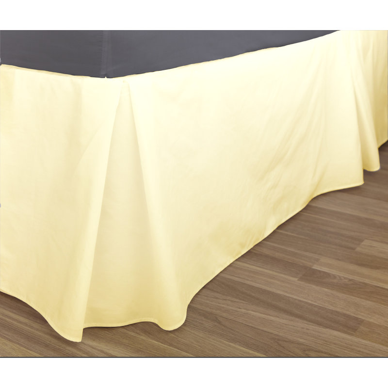 Pleated Bed Skirt, Rich Cream, Double (4'6)