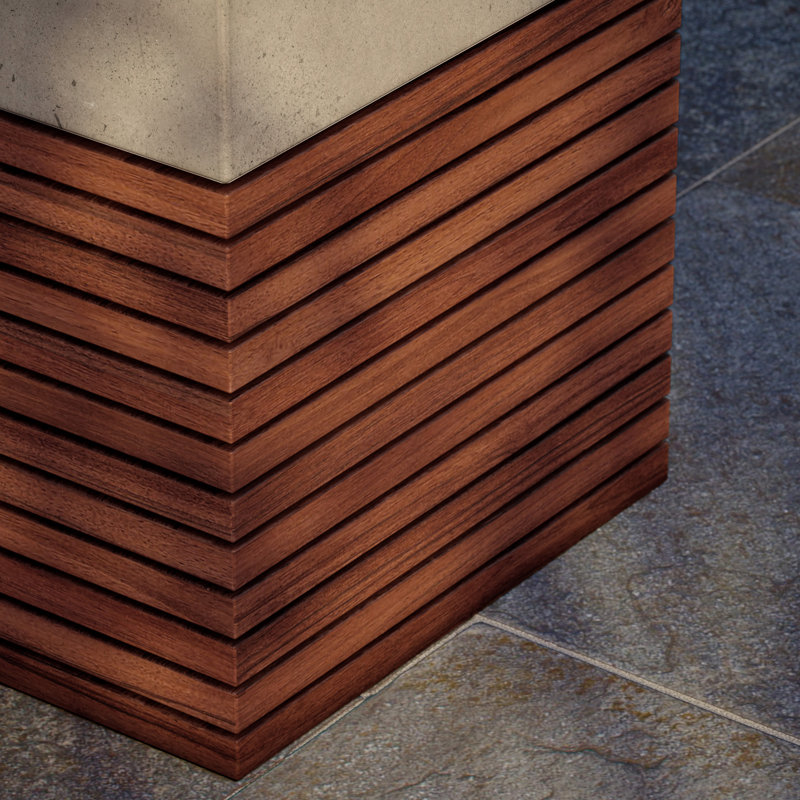 Aranda Garden Stool, Concrete