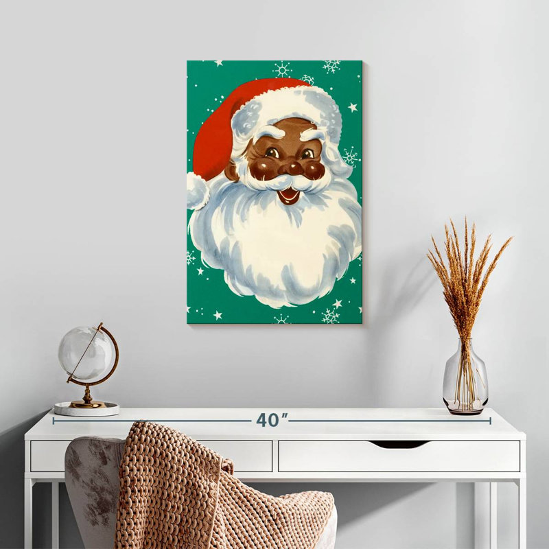 Père Noël noir Lelend, H 24 po x l 16 po