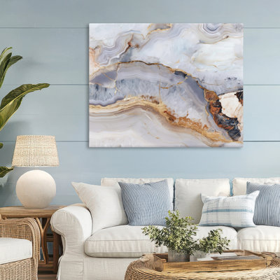 Marbled Gold Stone Canvas, design by Svetlana Aleynikova