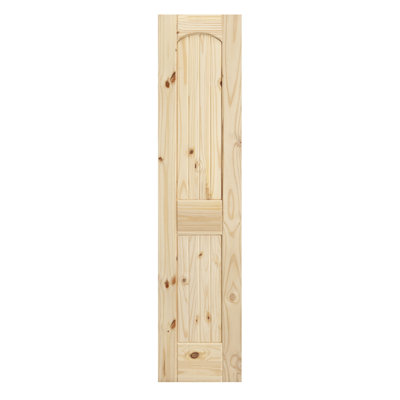 Porte standard à panneaux en bois brut