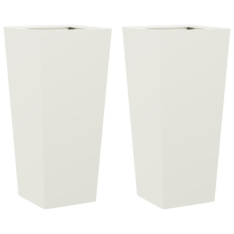 Raice Planter Box, White , 75cm H x 35cm W x 35cm D